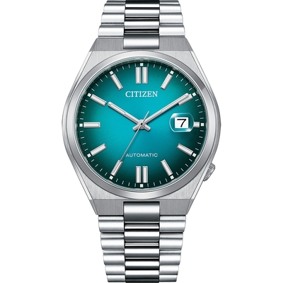CITIZEN 星辰錶 Mechanical 簡約風格 機械錶 湖水綠(NJ0151-88X)40mm
