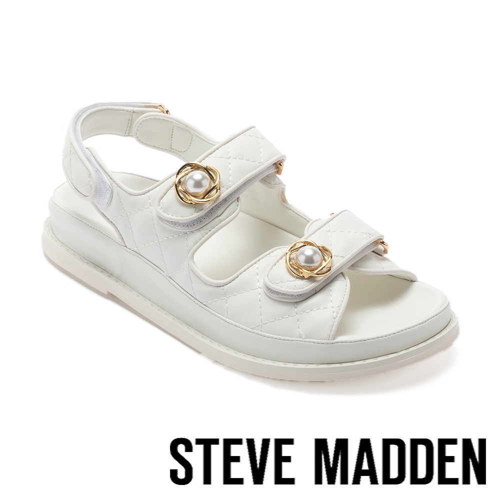 STEVE MADDEN-TMBER 菱格紋魔鬼沾涼鞋-米白色| 懶人鞋/便鞋| Yahoo奇摩 