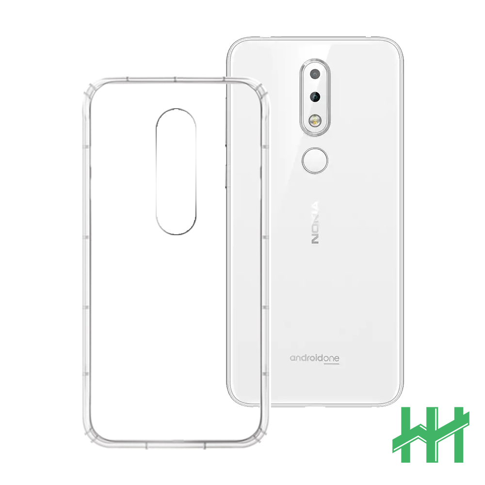 安全氣墊手機殼系列 Nokia 6.1 Plus (5.8吋) 防摔TPU隱形殼