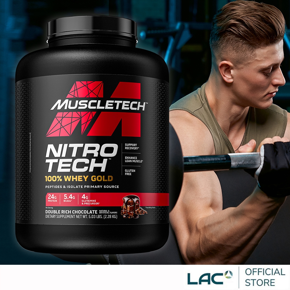 【LAC利維喜】Muscletech 耐如鐵乳清蛋白5.53磅-巧克力/香草(高蛋白/分離乳清/肌酸/消化酵素/低乳糖/運動纖盈)