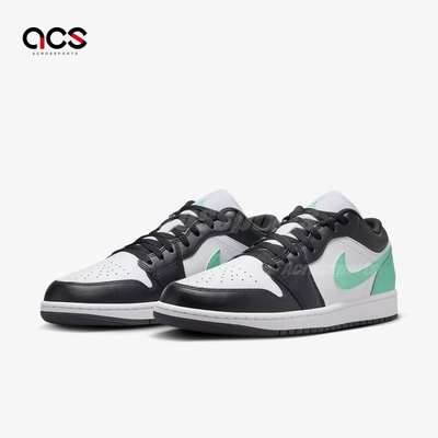 Nike 休閒鞋 Air Jordan 1 Low Green Glow 男鞋 黑 蒂芬妮綠 AJ1 一代 553558-131