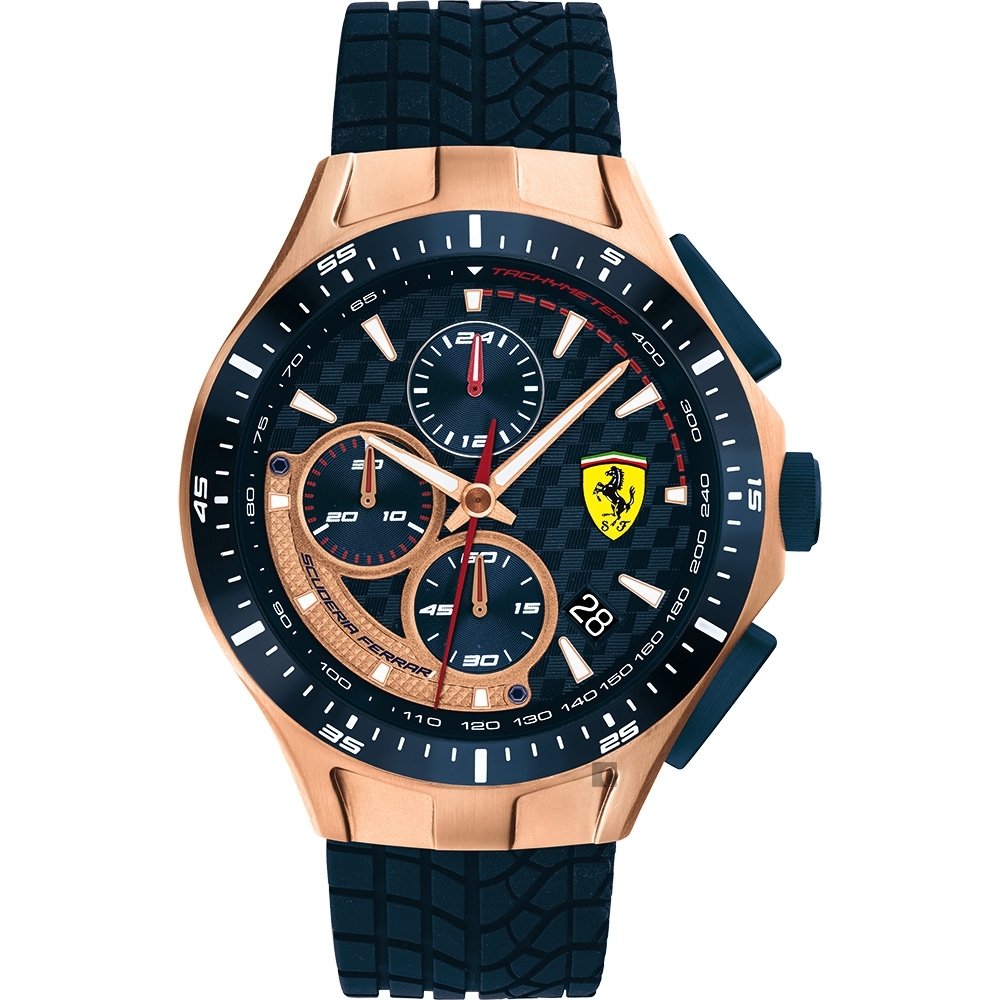 Scuderia Ferrari 法拉利 賽車急速計時手錶(FA0830699)-44mm