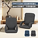 E-home Ryuji龍司日規布面扶手椅背14段KOYO和室椅-兩色可選 product thumbnail 1
