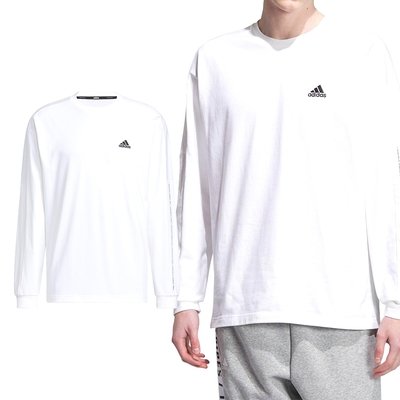 Adidas Word L/S Tee 男款 女款 白色 休閒 寬鬆 居家 T恤 長袖 IK7344