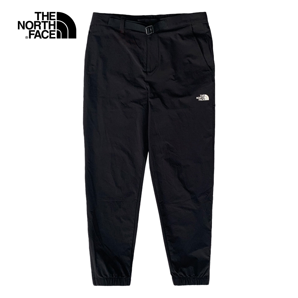 【The North Face 官方旗艦】北面男款黑色吸濕排汗戶外徒步長褲｜5JWZJK3