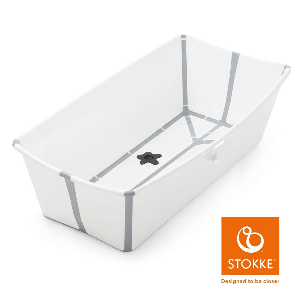 Stokke Flexi Bath 折疊式浴盆 X-Large 加大版-白色(灰色包邊)