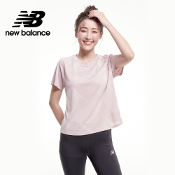 【New Balance】NB ICE X 涼感透氣提花短袖上衣_女性_