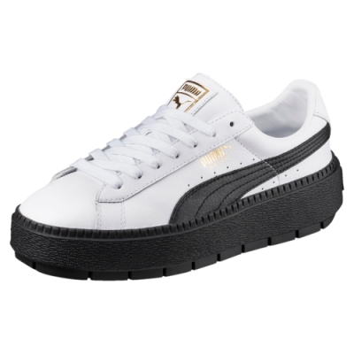 puma platform white