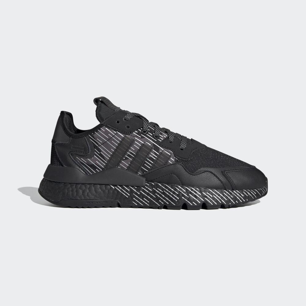 Adidas Nite Jogger [FV1326] 男鞋 運動 休閒 避震 復古 厚底 穿搭 反光 經典 愛迪達 黑