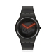 SWATCH New Gent 原創系列手錶BLACK BLUR 迷濛黑(41mm) product thumbnail 1