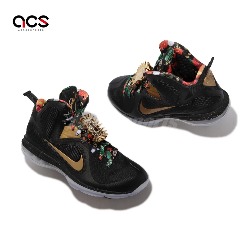 Nike 籃球鞋LeBron IX 明星款運動男鞋Watch The Throne 避震黑金DO9353