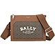 BALLY BROGANN 字母老花帆布拼接可拆織紋斜背/手拿包(咖棕色) product thumbnail 1