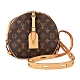 LV M52294 BOITE花紋LOGO Monogram帆布拉鍊斜背包(咖啡) product thumbnail 1