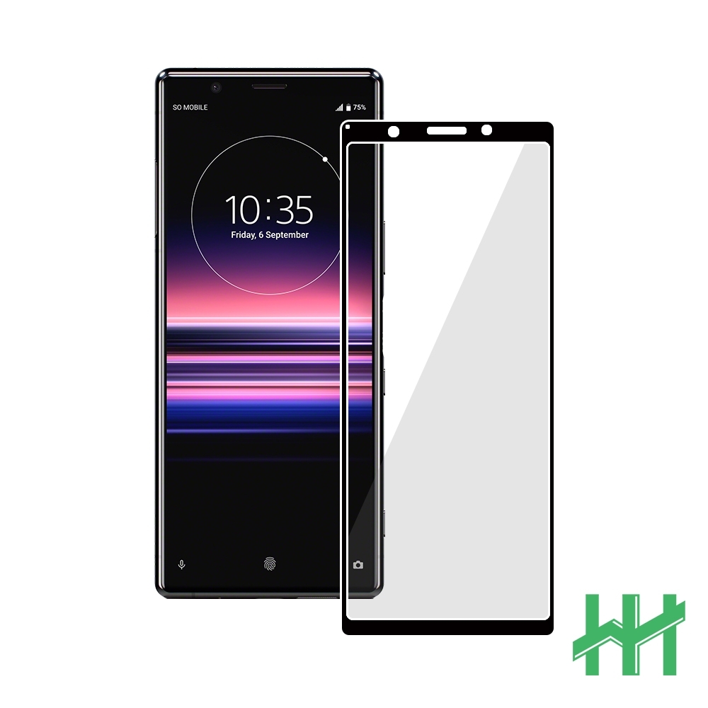 【HH】鋼化玻璃保護貼系列 SONY Xperia 5 (6.1吋)(滿版曲面黑)