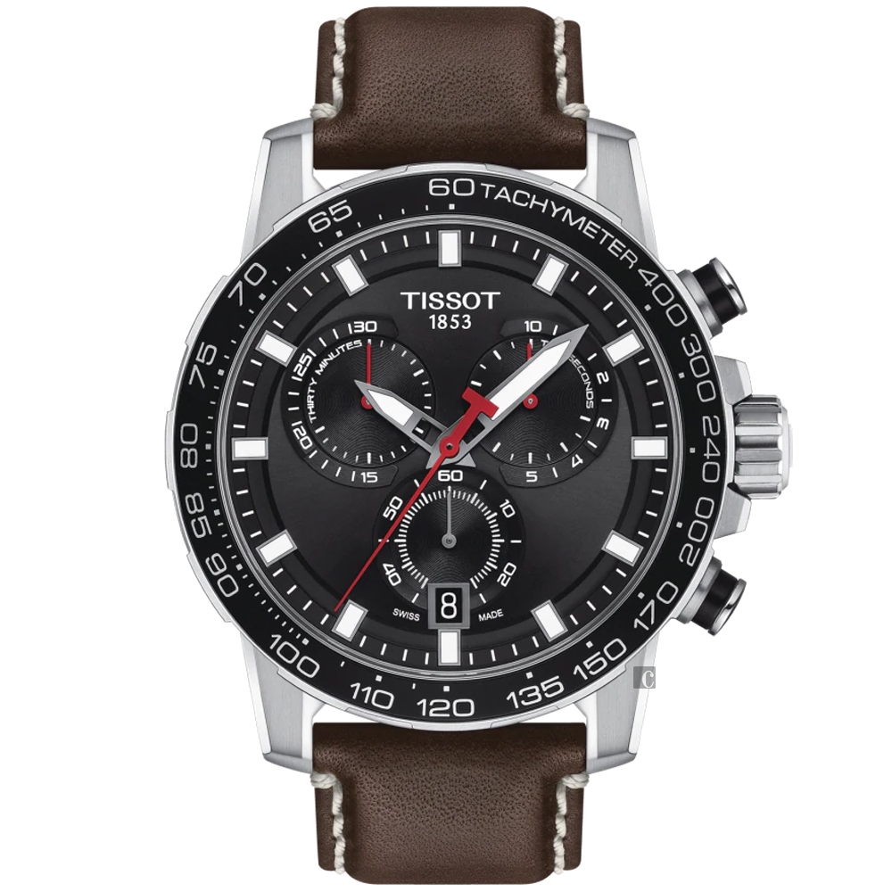TISSOT 天梭 官方授權 Supersport 計時手錶 送禮首選-45.5mm T1256171605101