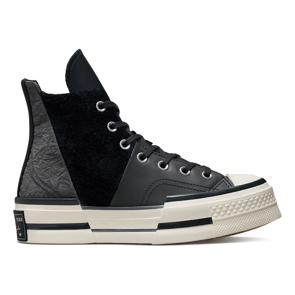 CONVERSE CHUCK 70 PLUS 1970 HI 高筒 休閒鞋 男鞋 女鞋 厚底鞋 解構鞋 拼接 黑色 A04180C