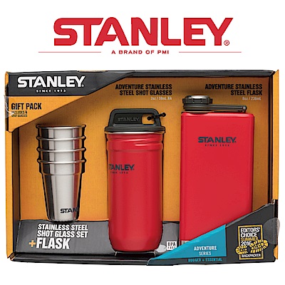 【美國Stanley】冒險系列酒壼組236ml-聖誕紅