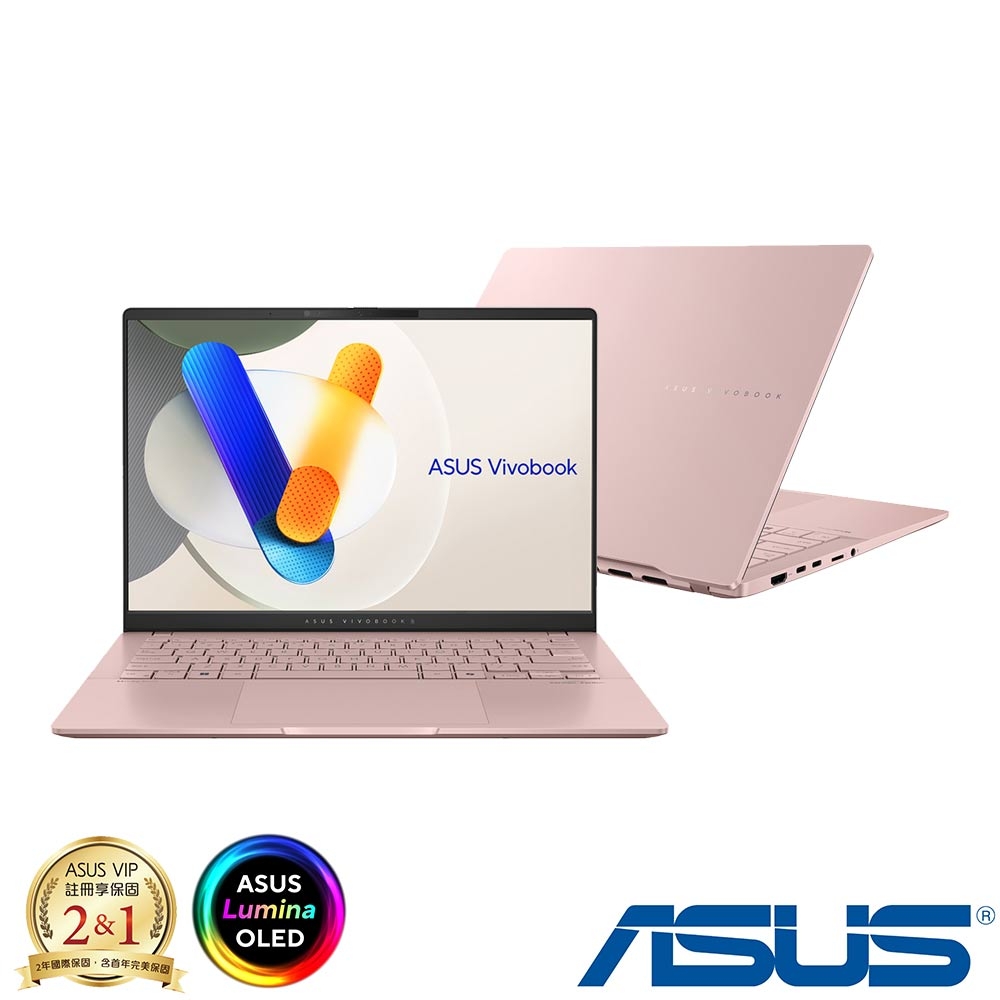 (M365組) ASUS M5406NA 14吋效能筆電 (Ryzen 5 7535HS/16G/512G PCIe SSD/Vivobook S14 OLED/玫瑰金)