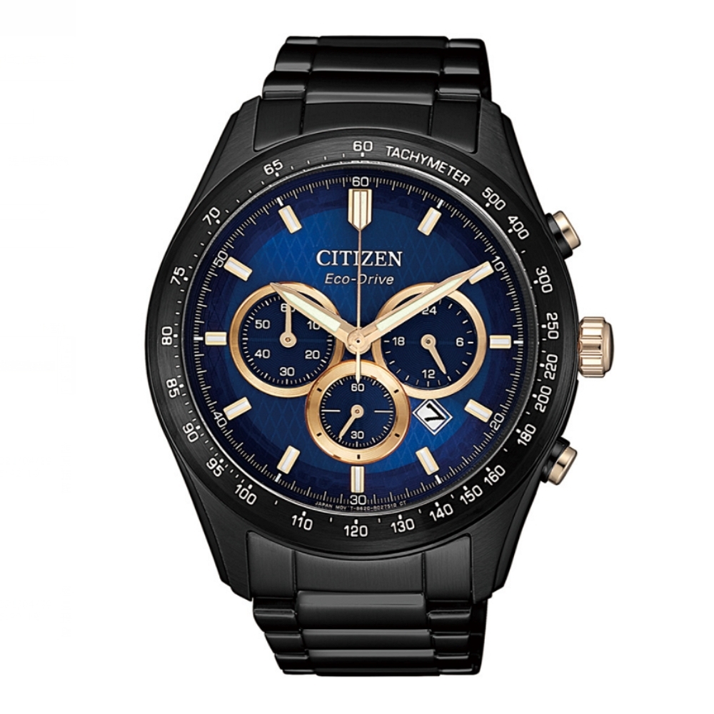 CITIZEN星辰 Chronograph系列 光動能深海潮流計時腕錶 43mm/CA4458-88L