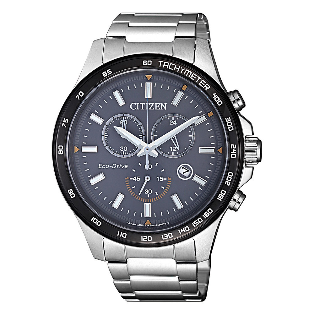 CITIZEN Eco-Drive 三眼競速計時碼錶(AT2424-82H) 男錶