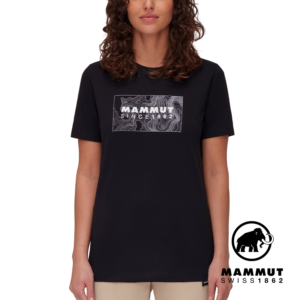 【Mammut長毛象】Mammut Core T-Shirt W Unexplored 機能短袖T恤 女款 黑色 #1017-04083