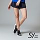 【SKY YARD】網路獨賣款-機能彈性網眼拼接運動短褲(黑色) product thumbnail 1