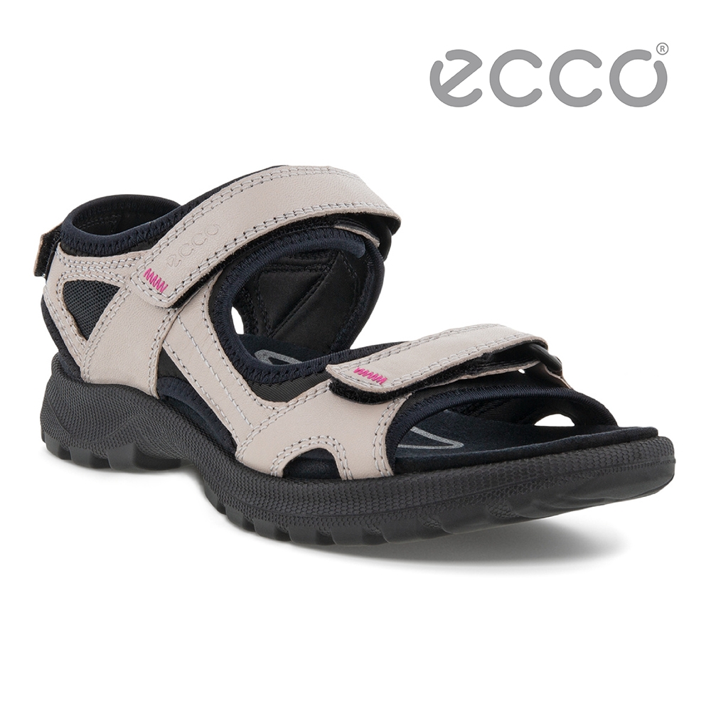 ECCO ONROADS W 皮革戶外休閒涼鞋 網路獨家 女鞋 灰粉色