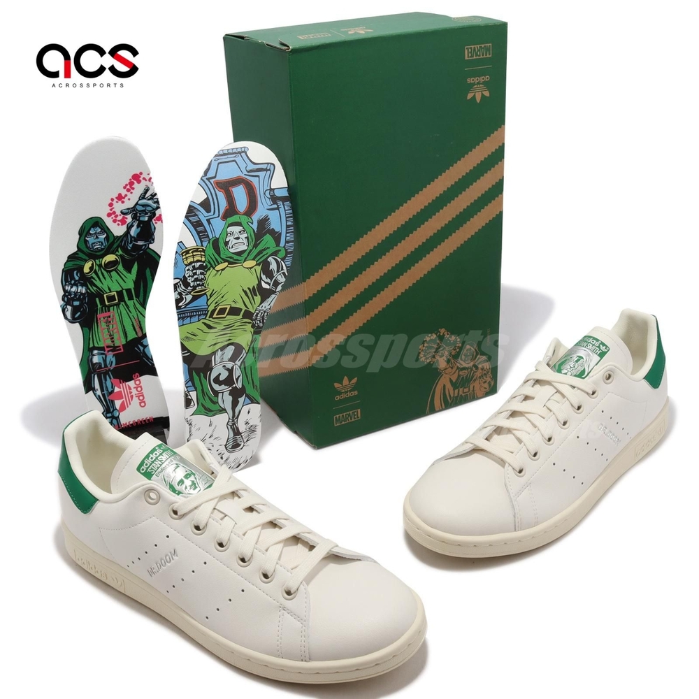 adidas 休閒鞋Stan Smith 男鞋白綠驚奇四超人末日博士迪士尼史密斯愛迪 