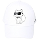 KARL LAGERFELD Choupette 兒童 墨鏡貓咪印花純棉鴨舌帽(白色) product thumbnail 1