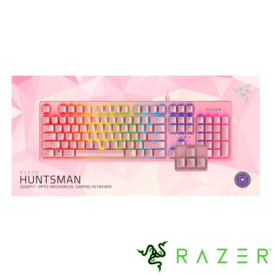 Razer Huntsman Quartz Pink 獵魂光蛛 電競鍵盤(粉晶英文)