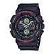 CASIO卡西歐G-SHOCK系列 復古手錶(GA-140-1A4)-黑x紅/48.8mm product thumbnail 1