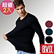 BVD 日本科技親膚發熱纖維圓領長袖衫-2件組(三色可選) product thumbnail 1