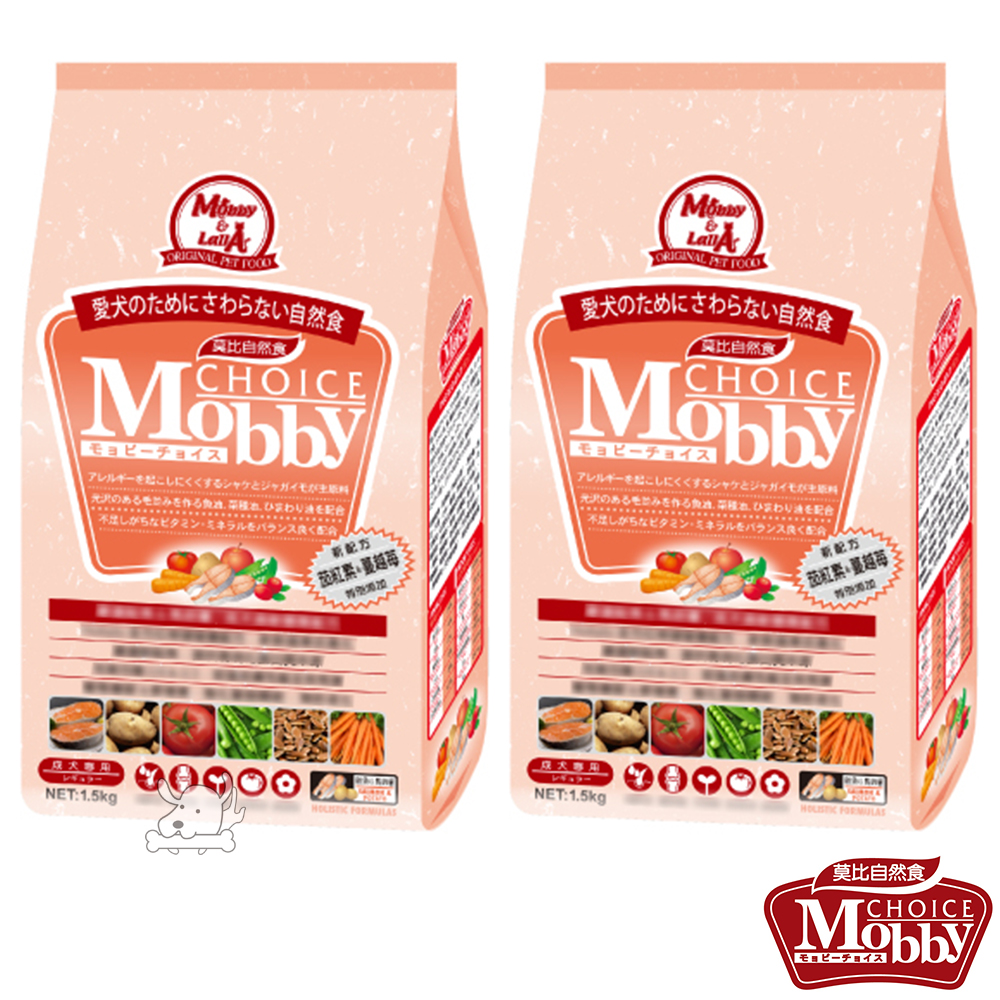Mobby 莫比 鮭魚+馬鈴薯 成犬配方飼料 3公斤 X 2包