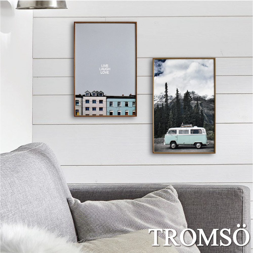 TROMSO 北歐生活版畫有框畫-北歐好時光WA61(兩幅一組)