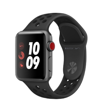 《福利品》Apple Watch Nike+Series 3 - 42公釐 銀殼黑帶