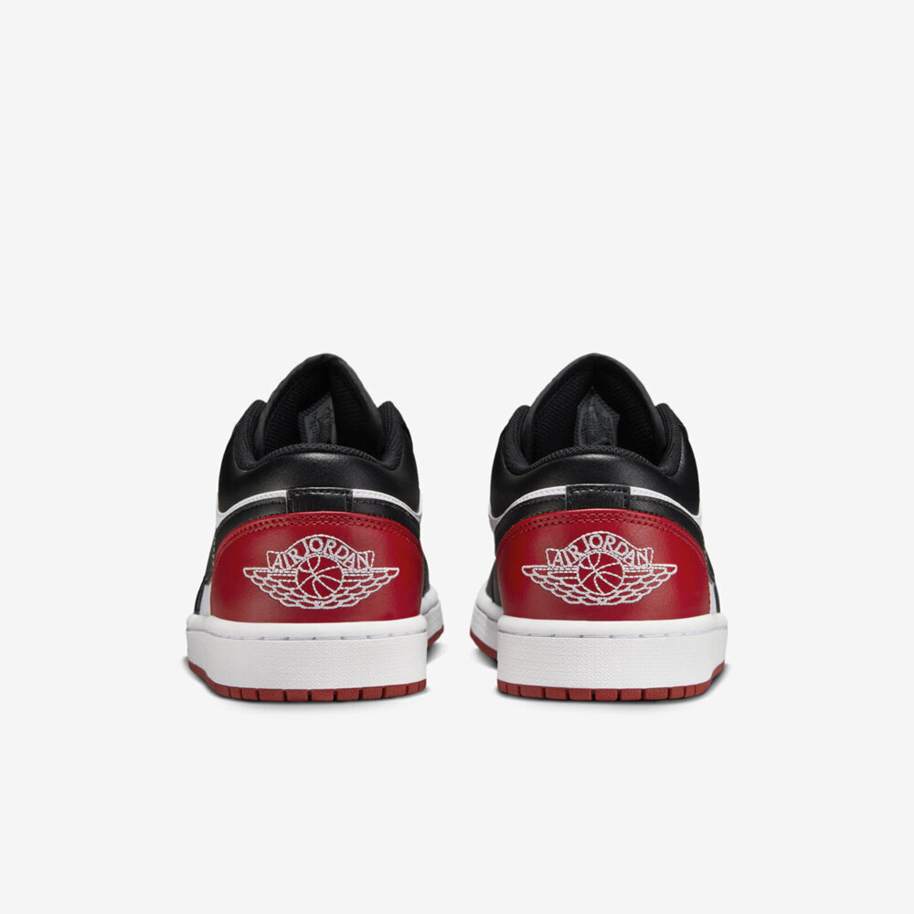 Nike Air Jordan 1 Low [553558-161] 男休閒鞋喬丹低筒黑紅腳趾AJ1 白