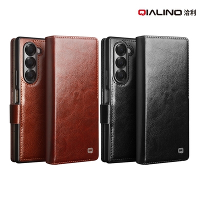 QIALINO SAMSUNG 三星 Galaxy Z Fold 6 5G 真皮經典皮套