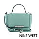 福利品 NINE WEST HOLLIS掀蓋式金屬釦方型MINI手提包-藍綠色 product thumbnail 1