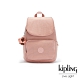 Kipling 玫瑰石英粉掀蓋拉鍊後背包-MEDIUM BACKPACK product thumbnail 1