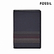 FOSSIL Cillian 真皮繡線直式皮夾-海軍藍 SML1871414 product thumbnail 1