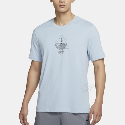 NIKE 耐吉 上衣 短袖上衣 運動 男款 水藍 DQ1880-425 AS KI M NK DF TEE LOGO