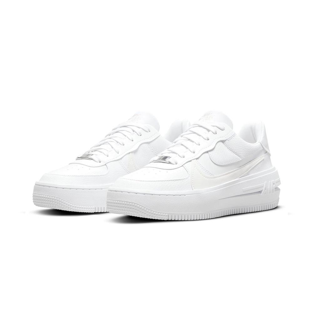 Nike Air Force 1 PLT.AF.ORM 女鞋白色AF1 經典厚底運動休閒鞋DJ9946