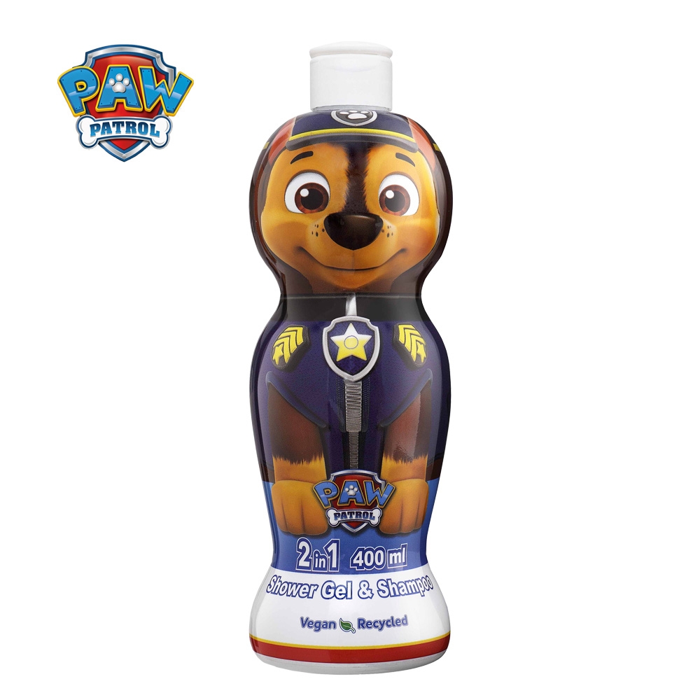 Paw Patrol 汪汪隊警察阿奇2合1沐浴洗髮精 400ml(萌Q收藏版)