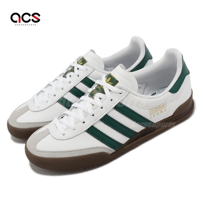 adidas 休閒鞋 Jeans 男鞋 女鞋 白 綠 復古 麂皮 情侶鞋 三葉草 愛迪達 GX4990