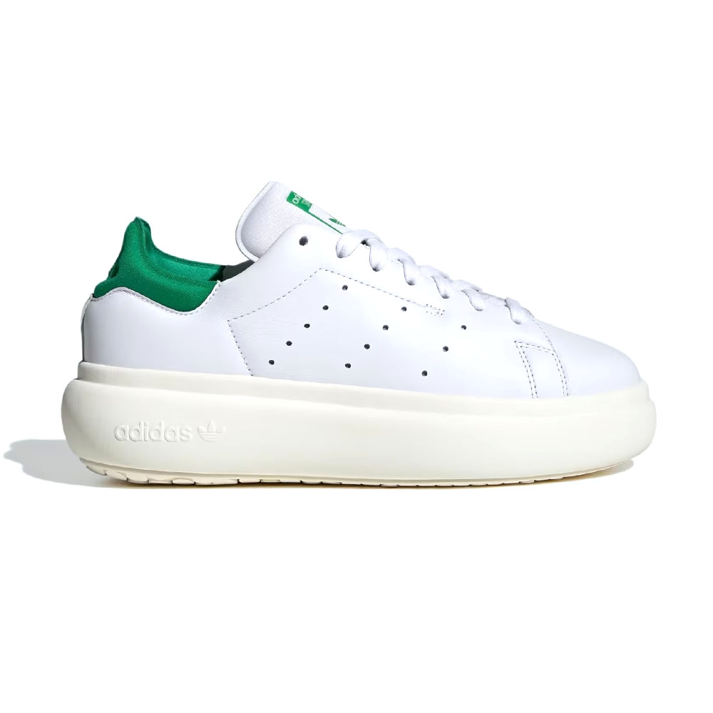 Adidas Stan Smith PF W 女綠色皮革厚底三葉草休閒鞋ID2786 | 休閒鞋