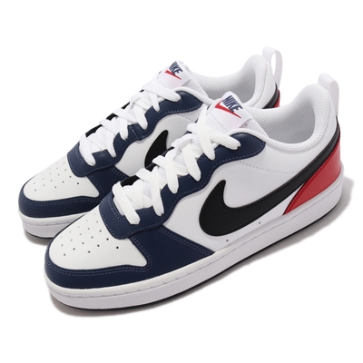 Nike 休閒鞋 Court Borough Low 2 女鞋 基本款 低筒 皮革 大童 球鞋穿搭 白 黑 DO7446101