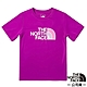 The North Face 兒童 FLASHDRY吸濕透氣短袖圓領T恤(亞洲版型)_紫色 N product thumbnail 1