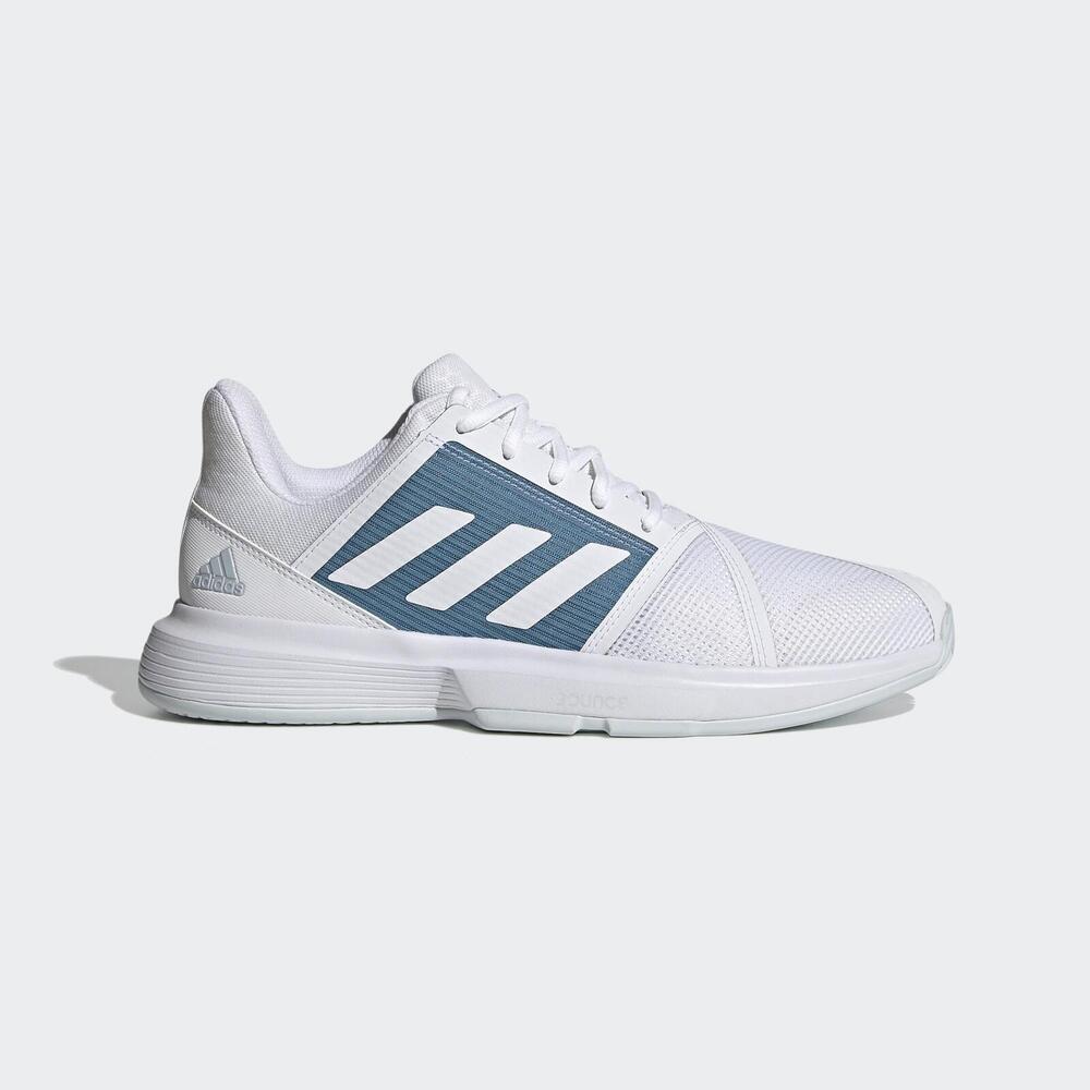 Adidas Courtjam Bounce M [FX1492] 男 網球鞋 運動 休閒 網材鞋面 舒適透氣 白藍