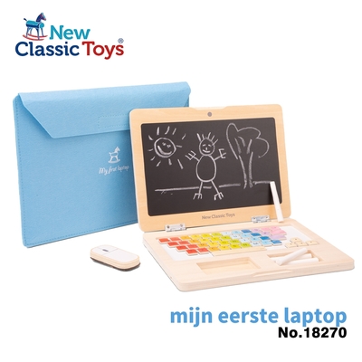 【荷蘭New Classic Toys】 我的第一台筆記型電腦 - 18270 兒童玩具/木製玩具