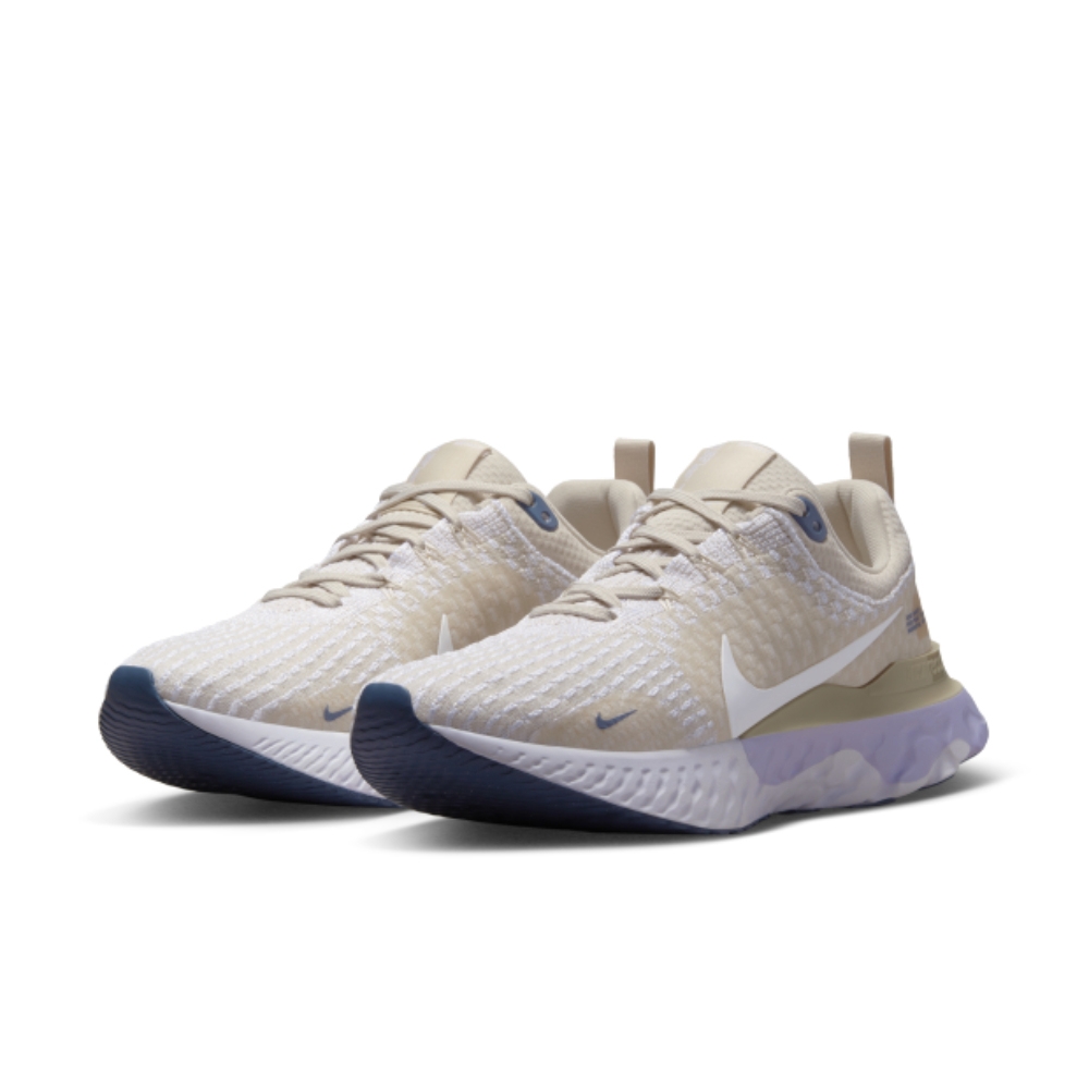 NIKE 慢跑鞋 女鞋 運動鞋 緩震 W REACT INFINITY RUN FK 3 奶茶 DZ3016-101